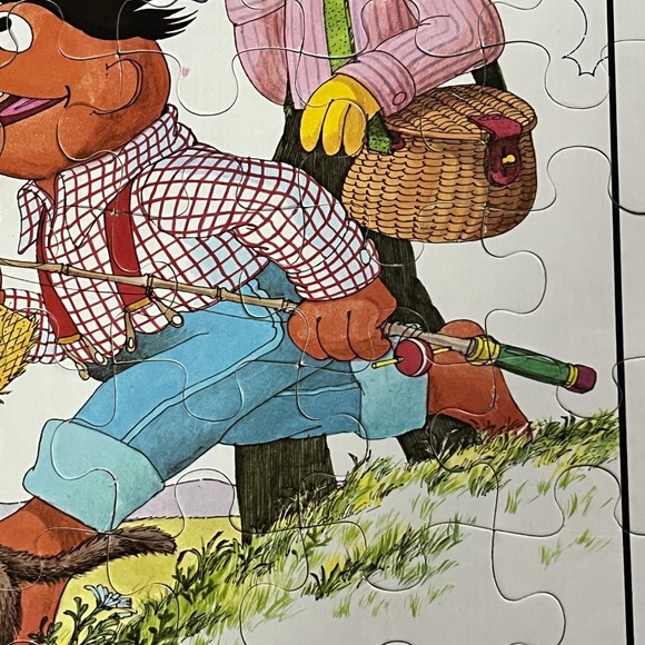 Vintage Sesame Street Bert and Ernie Summer Gone Fishing 60 Piece Puzzle 1980 - Picture 6 of 16